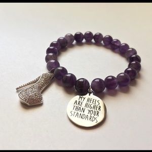 Beaded charm bracelet